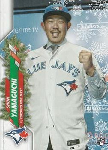 #HW93a Shun Yamaguchi - Toronto Blue Jays - 2020 Topps Holiday Baseball