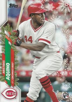 #HW98a Aristides Aquino - Cincinnati Reds - 2020 Topps Holiday Baseball