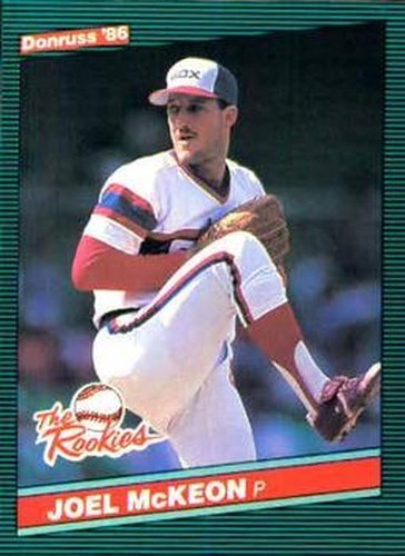 #55 Joel McKeon - Chicago White Sox - 1986 Donruss The Rookies Baseball