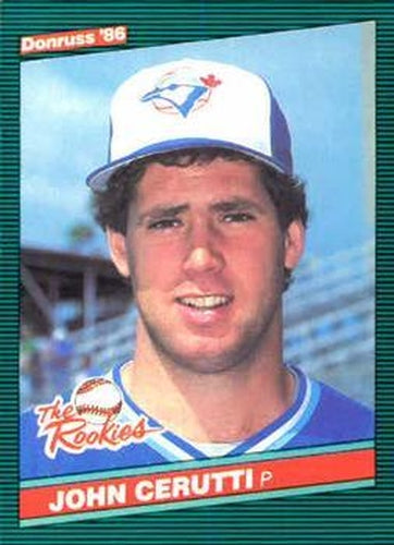 #20 John Cerutti - Toronto Blue Jays - 1986 Donruss The Rookies Baseball