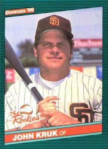 #42 John Kruk - San Diego Padres - 1986 Donruss The Rookies Baseball