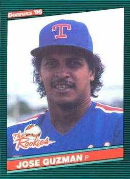 #24 Jose Guzman - Texas Rangers - 1986 Donruss The Rookies Baseball