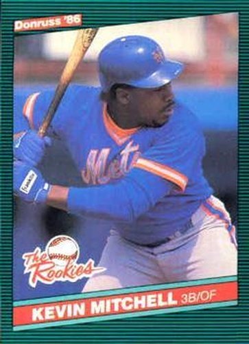 #17 Kevin Mitchell - New York Mets - 1986 Donruss The Rookies Baseball