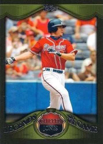 #LG-CJ Chipper Jones - Atlanta Braves - 2009 Topps - Legends of the Game Baseball