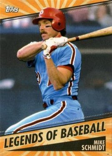 #LOB-24 Mike Schmidt - Philadelphia Phillies - 2021 Topps Opening Day Baseball - Legends of Baseball