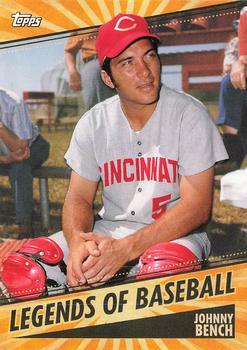 #LOB-25 Johnny Bench - Cincinnati Reds - 2021 Topps Opening Day Baseball - Legends of Baseball