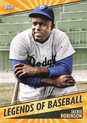 #LOB-6 Jackie Robinson - Brooklyn Dodgers - 2021 Topps Opening Day Baseball - Legends of Baseball