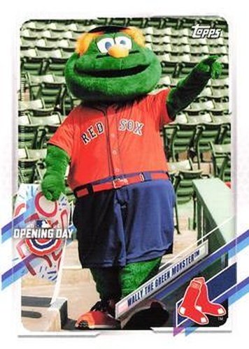 #M-2 Wally the Green Monster - Boston Red Sox - 2021 Topps Opening Day Baseball - Mascots