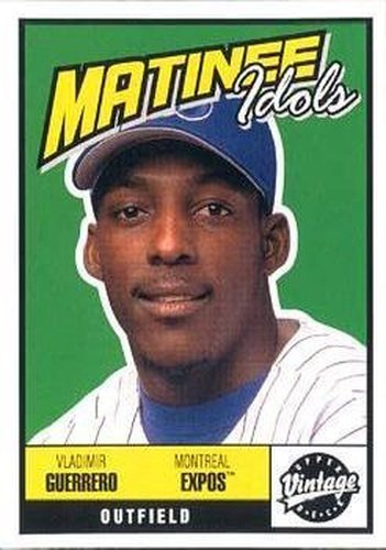 #M15 Vladimir Guerrero - Montreal Expos - 2001 Upper Deck Vintage - Matinee Idols Baseball