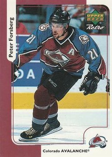 #McD-10 Peter Forsberg - Colorado Avalanche - 1999-00 Upper Deck Retro McDonald's Hockey