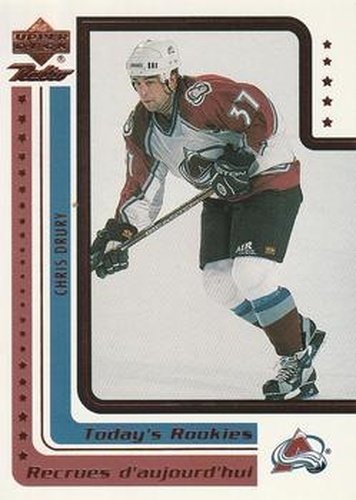 #McD-18 Chris Drury - Colorado Avalanche - 1999-00 Upper Deck Retro McDonald's Hockey