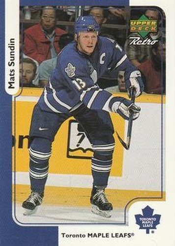 #McD-9 Mats Sundin - Toronto Maple Leafs - 1999-00 Upper Deck Retro McDonald's Hockey