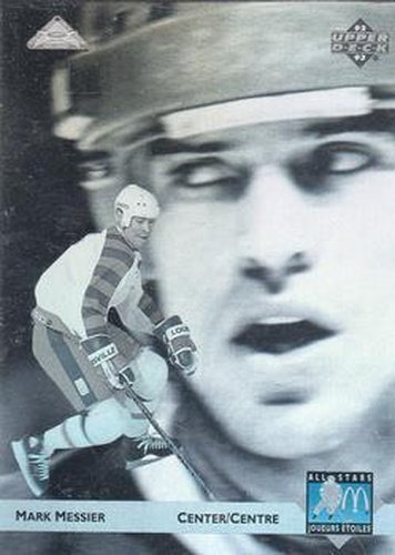 #McH-01 Mark Messier - New York Rangers - 1992-93 Upper Deck McDonald's All-Stars Hockey - Holograms