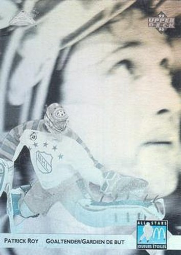 #McH-06 Patrick Roy - Montreal Canadiens - 1992-93 Upper Deck McDonald's All-Stars Hockey - Holograms