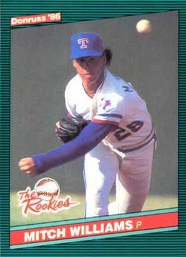 #19 Mitch Williams - Texas Rangers - 1986 Donruss The Rookies Baseball