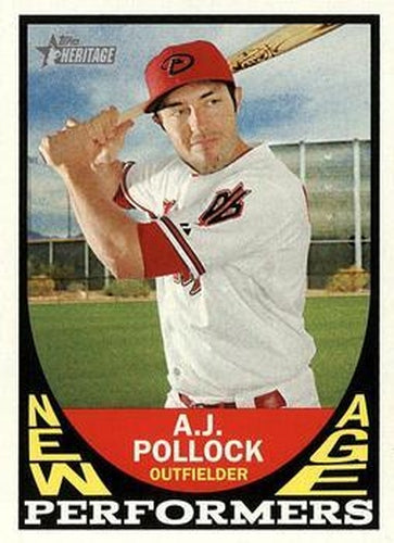 #NAP-AP A.J. Pollock - Arizona Diamondbacks - 2016 Topps Heritage - New Age Performers Baseball