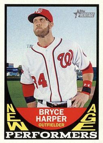 #NAP-BH Bryce Harper - Washington Nationals - 2016 Topps Heritage - New Age Performers Baseball