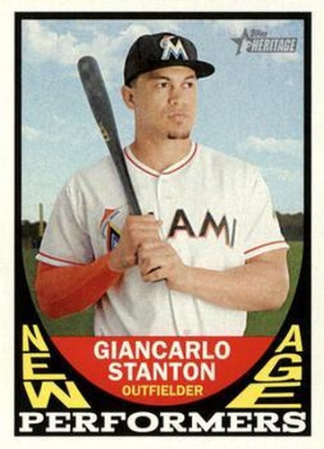 #NAP-GS Giancarlo Stanton - Miami Marlins - 2016 Topps Heritage - New Age Performers Baseball