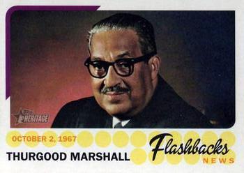 #NF-TM Thurgood Marshall - 2016 Topps Heritage - News Flashbacks Baseball