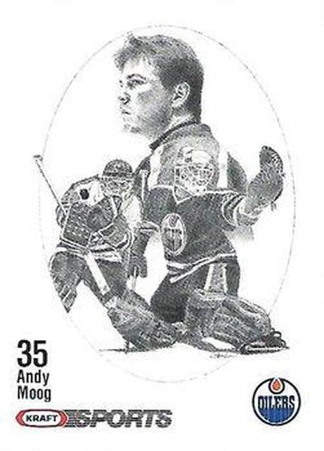 #NNO Andy Moog - Edmonton Oilers - 1986-87 Kraft Drawings Hockey
