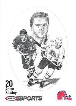 #NNO Anton Stastny - Quebec Nordiques - 1986-87 Kraft Drawings Hockey