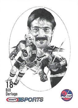 #NNO Bill Derlago - Winnipeg Jets - 1986-87 Kraft Drawings Hockey