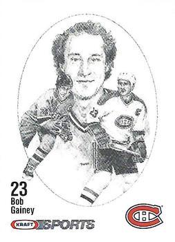 #NNO Bob Gainey - Montreal Canadiens - 1986-87 Kraft Drawings Hockey