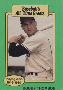 #NNO Bobby Thomson - New York Giants - 1987 Hygrade All-Time Greats Baseball