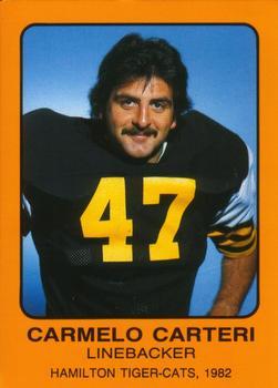 #NNO Carmelo Carteri - Hamilton Tiger-Cats - 1982 Hamilton Tiger-Cats Safety Football