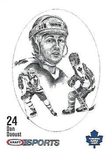 #NNO Dan Daoust - Toronto Maple Leafs - 1986-87 Kraft Drawings Hockey