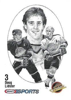 #NNO Doug Lidster - Vancouver Canucks - 1986-87 Kraft Drawings Hockey
