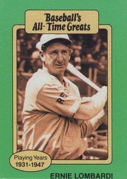 #NNO Ernie Lombardi - Cincinnati Reds - 1987 Hygrade All-Time Greats Baseball