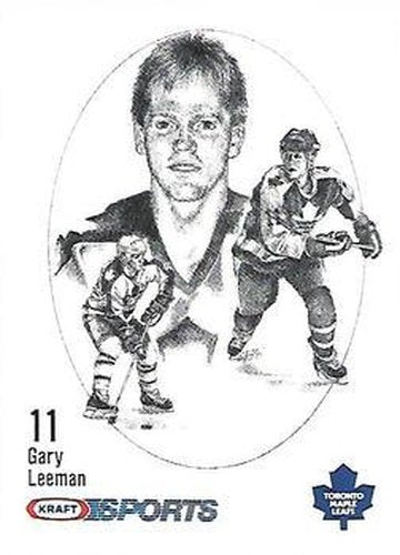 #NNO Gary Leeman - Toronto Maple Leafs - 1986-87 Kraft Drawings Hockey