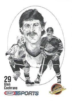 #NNO Glen Cochrane - Vancouver Canucks - 1986-87 Kraft Drawings Hockey