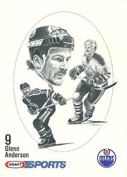 #NNO Glenn Anderson - Edmonton Oilers - 1986-87 Kraft Drawings Hockey