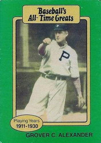 #NNO Grover C. Alexander - Philadelphia Phillies - 1987 Hygrade All-Time Greats Baseball