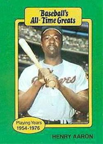 #NNO Henry Aaron - Atlanta Braves - 1987 Hygrade All-Time Greats Baseball