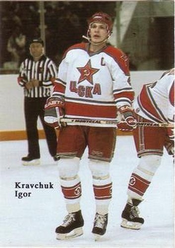 #NNO Igor Kravchuk - USSR - 1991-92 Red Ace Russian Stars Hockey