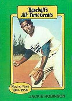 #NNOa Jackie Robinson - Brooklyn Dodgers - 1987 Hygrade All-Time Greats Baseball