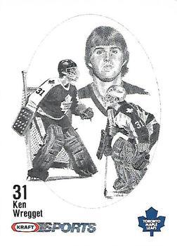 #NNO Ken Wregget - Toronto Maple Leafs - 1986-87 Kraft Drawings Hockey