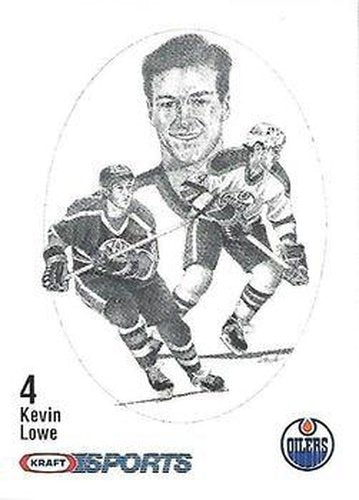 #NNO Kevin Lowe - Edmonton Oilers - 1986-87 Kraft Drawings Hockey