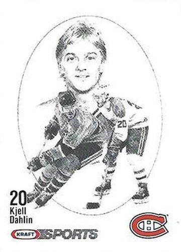 #NNO Kjell Dahlin - Montreal Canadiens - 1986-87 Kraft Drawings Hockey
