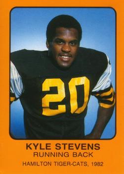 #NNO Kyle Stevens - Hamilton Tiger-Cats - 1982 Hamilton Tiger-Cats Safety Football