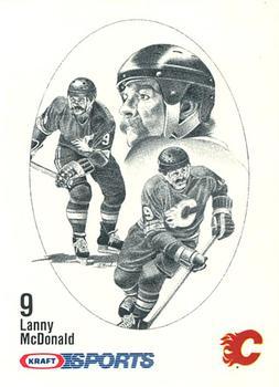 #NNO Lanny McDonald - Calgary Flames - 1986-87 Kraft Drawings Hockey