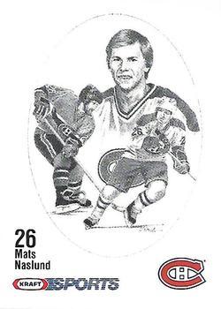 #NNO Mats Naslund - Montreal Canadiens - 1986-87 Kraft Drawings Hockey