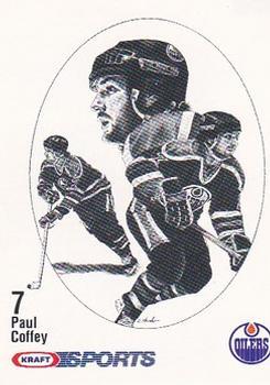 #NNO Paul Coffey - Edmonton Oilers - 1986-87 Kraft Drawings Hockey