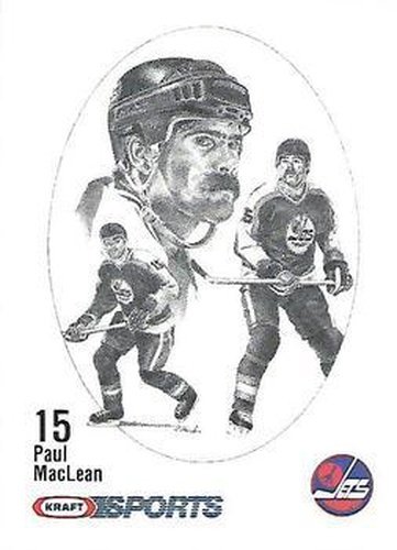 #NNO Paul MacLean - Winnipeg Jets - 1986-87 Kraft Drawings Hockey