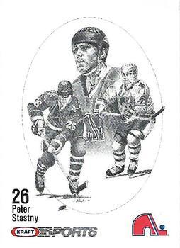 #NNO Peter Stastny - Quebec Nordiques - 1986-87 Kraft Drawings Hockey