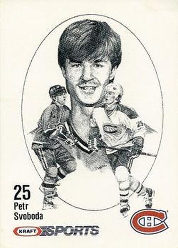 #NNO Petr Svoboda - Montreal Canadiens - 1986-87 Kraft Drawings Hockey