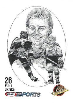 #NNO Petri Skriko - Vancouver Canucks - 1986-87 Kraft Drawings Hockey